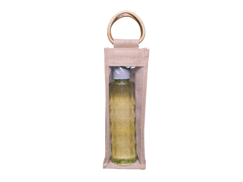 Jute Bottle Holder, Single 13 × 35 × 13 cm
