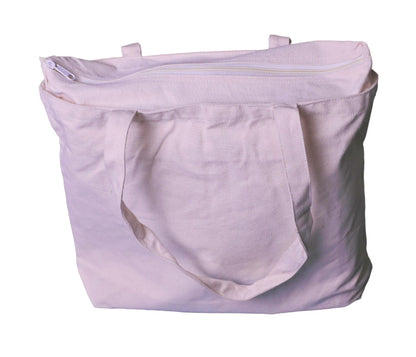 Canvas Holdall Bag with Zip Fastener, 45 × 34 × 8 cm
