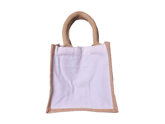 Canvas / Jute Tote Bag, Small 22 × 21 × 15 cm