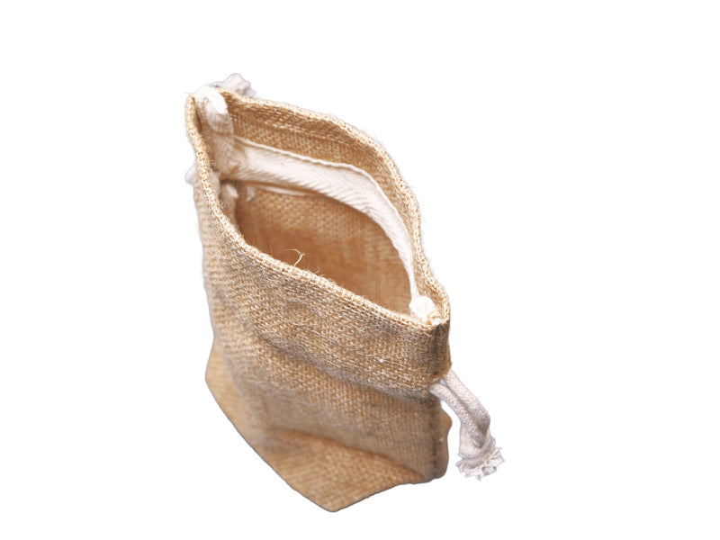 Jute Drawstring Pouch, Medium 18 × 18 × 8 cm